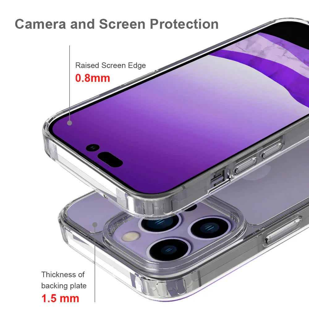 Armor-X AHN Shockproof Protective Case For iPhone 14 Pro - Clear - Tashqila Armor-X AHN Shockproof Protective Case For iPhone 14 Pro - Clear - Tashqila